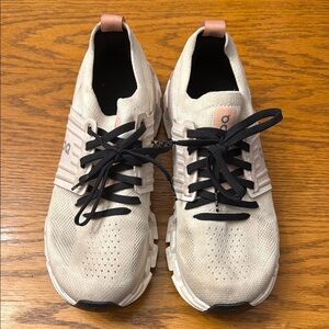 On Running Sneakers with Black Laces